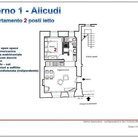 Live & Dream Alicudi Bilocale Piano Terra 公寓 *